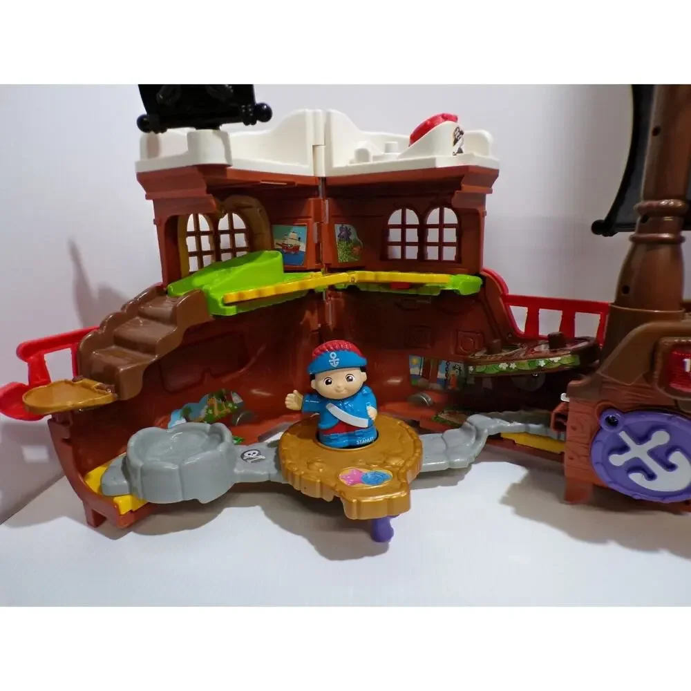 VTech Treasure Seekers Pirate Ship Boat Fold Out Playset Works Missing‎ Pieces